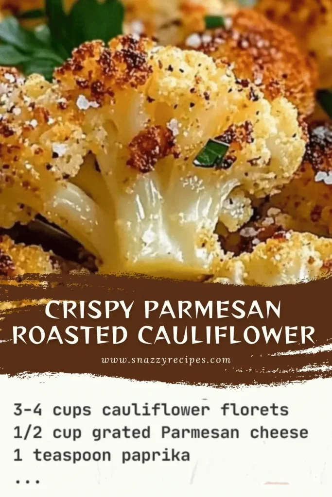 Crispy Parmesan Roasted Cauliflower (So Addictive!) 1 Crispy Parmesan Roasted Cauliflower