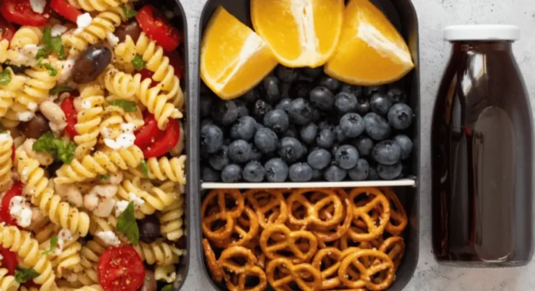 Zesty Pasta Salad School Lunch Box