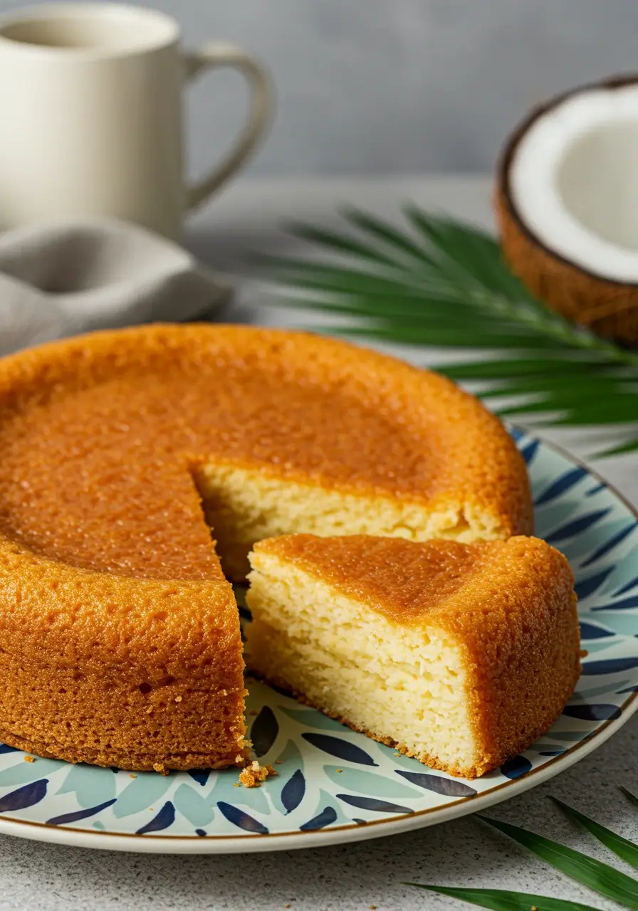 Air Fryer Butter Mochi Cake: 5 Reasons It’s The Ultimate Gluten-Free Treat 2 Air fryer butter mochi cake for recipe card