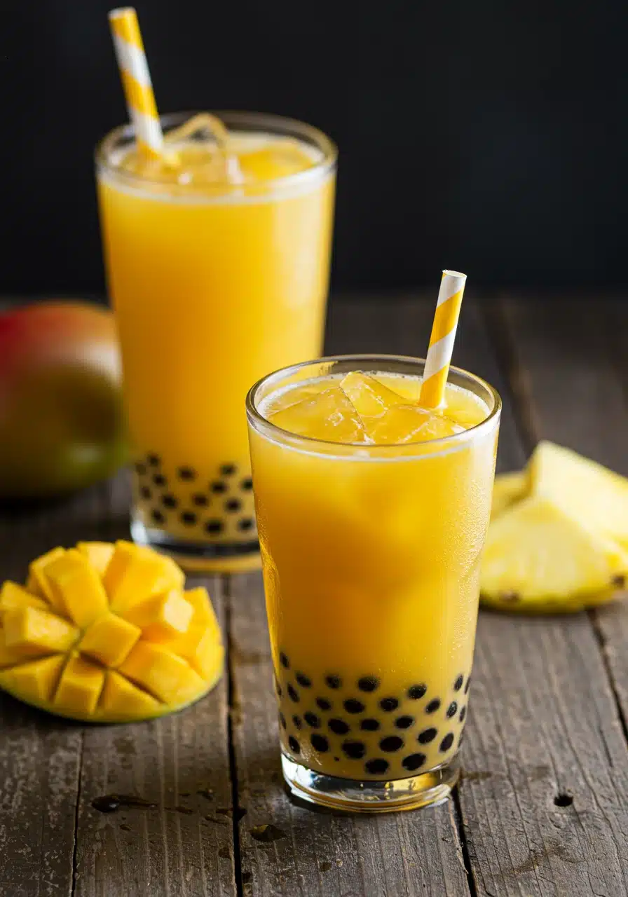 Mango Pineapple Boba: 6 Secrets To A Vibrant, Flavorful Beverage 2 Mango pineapple boba tea recipe card