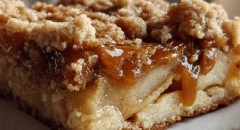 Salted Caramel Apple Crumble Bars Recipe
