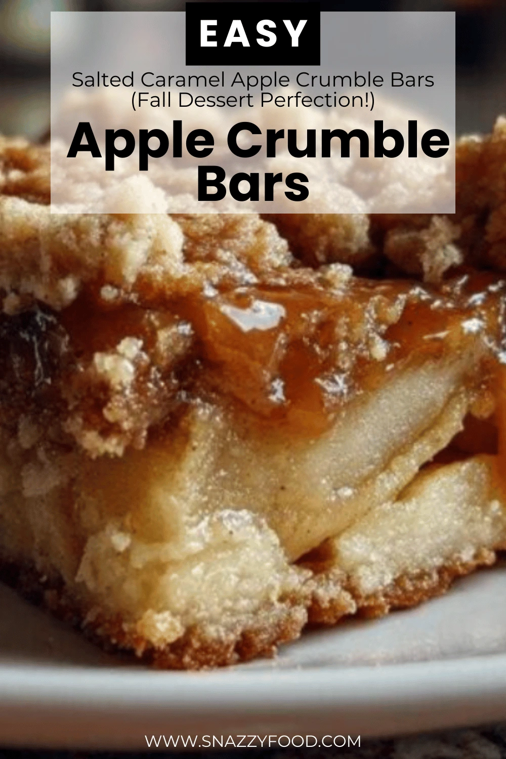 Salted Caramel Apple Crumble Bars (Fall Dessert Perfection!) Salted Caramel Apple Crumble Bars Fall Dessert Perfection
