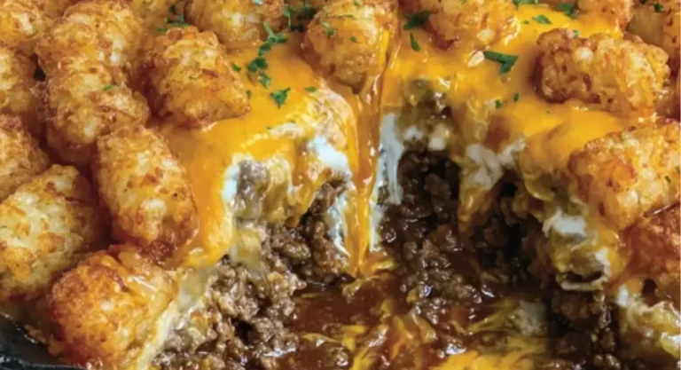 Sloppy Joe Tater Tot Casserole