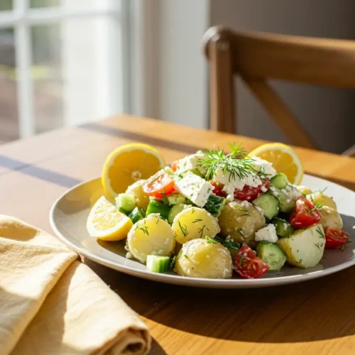 Greek Potato Salad: Easy Low-Cal Recipe In Just 15 Minutes 2 greek potato salad recipe