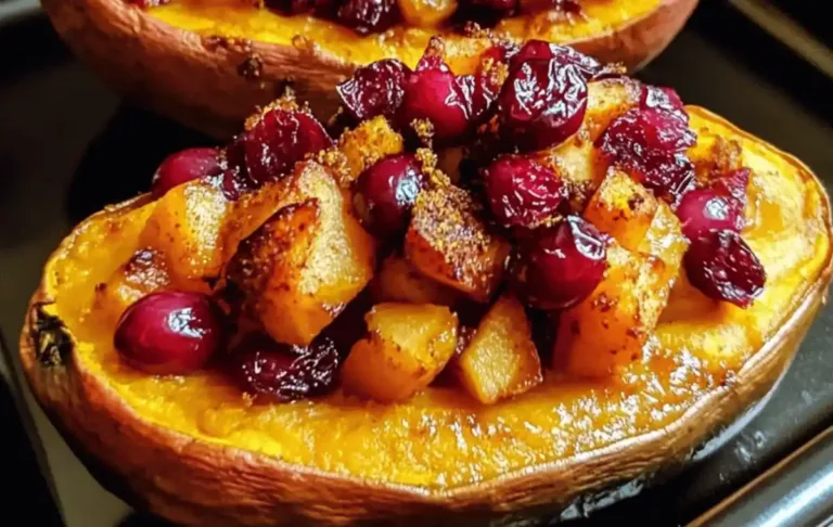 Indulge in Cranberry Apple Twice-Baked Sweet Potatoes This Fall!