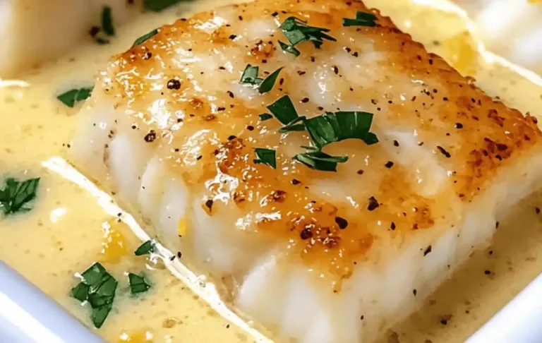Baked Cod in Coconut Lemon Cream Sauce: A Quick and Flavorful Weeknight Dinner