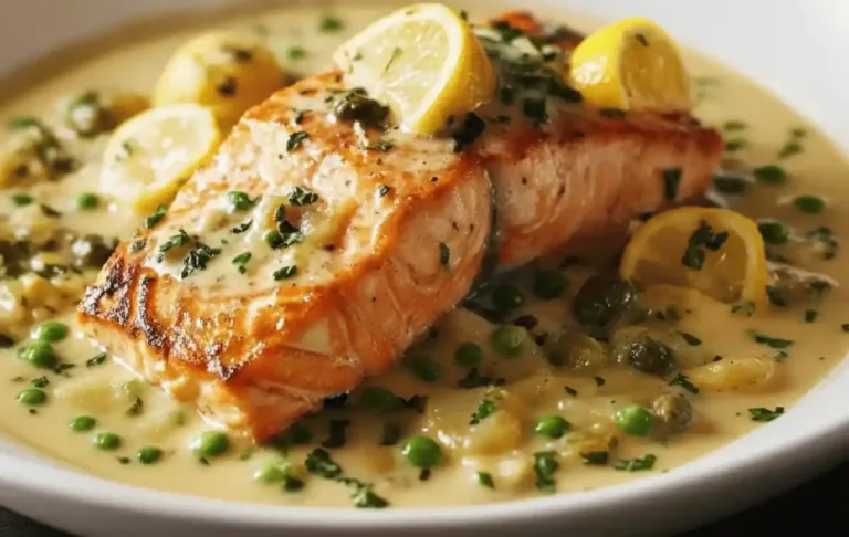 Creamy Lemon Salmon Piccata Recipe: A Flavorful and Comforting Delight for Any Occasion