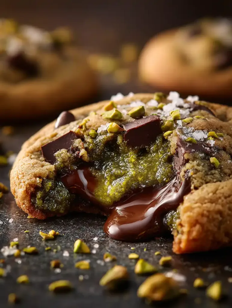 Crispy Pistachio Cream Cookies