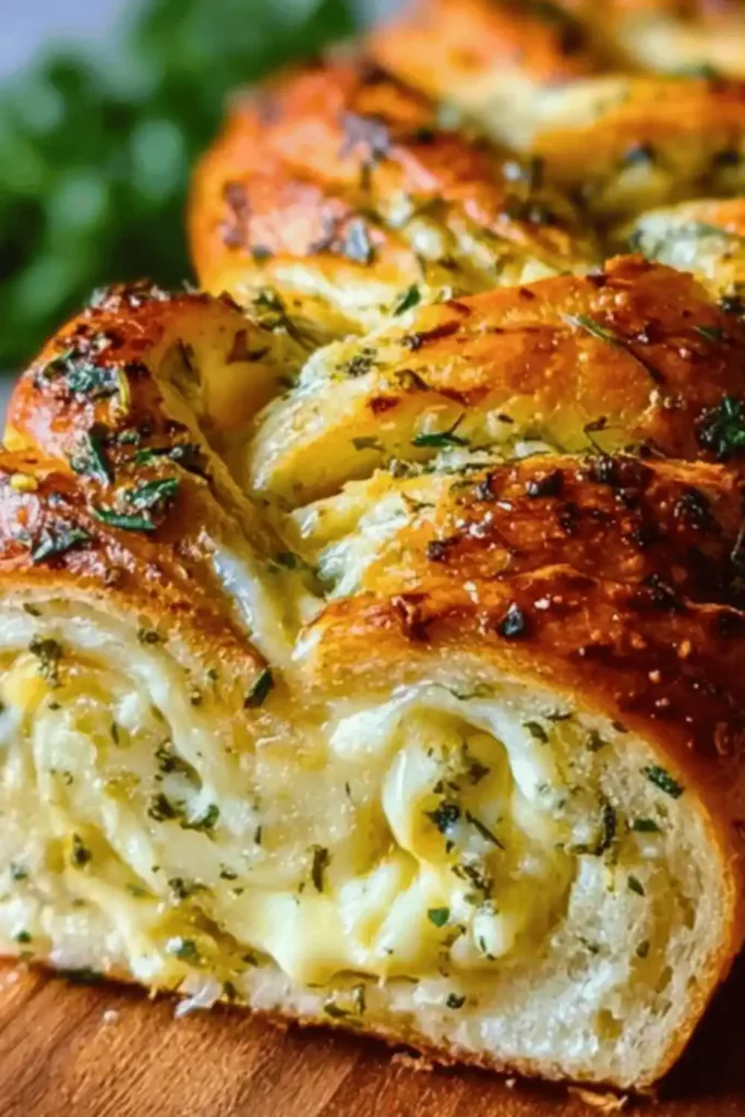 Swirled Garlic Herb and Cheese Bread 1 1