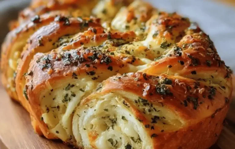 Swirled Garlic Herb and Cheese Bread Recipe: A Buttery, Cheesy Delight