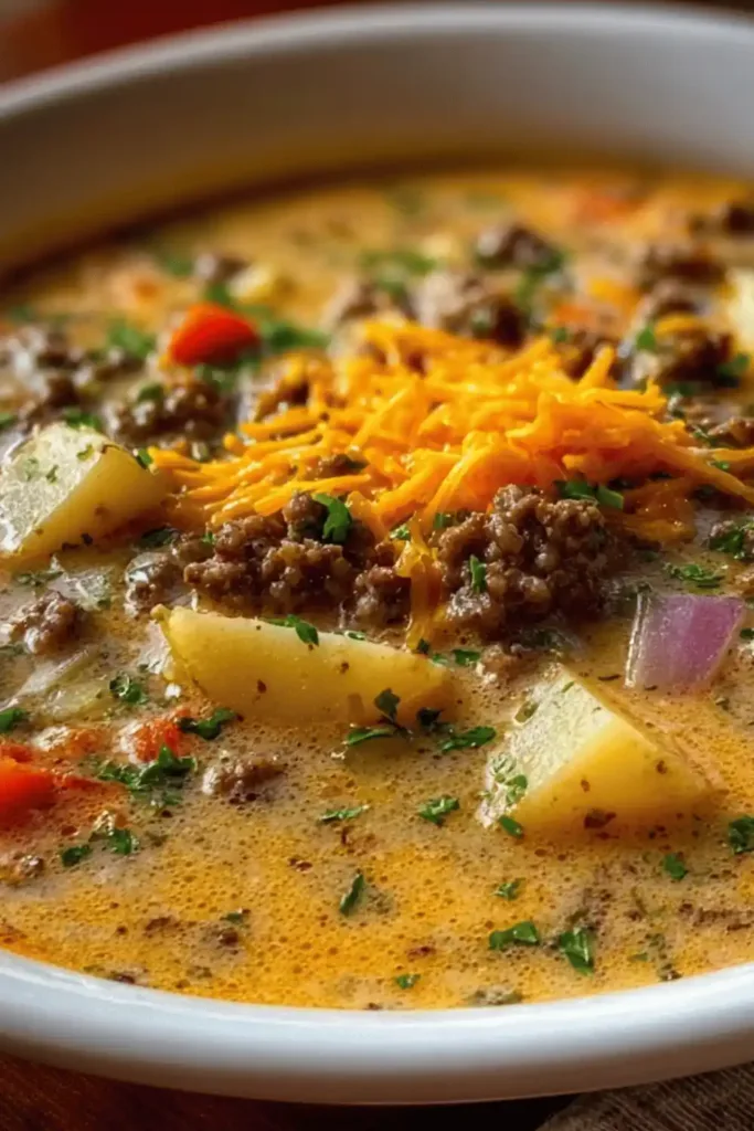 Cheeseburger Soup
