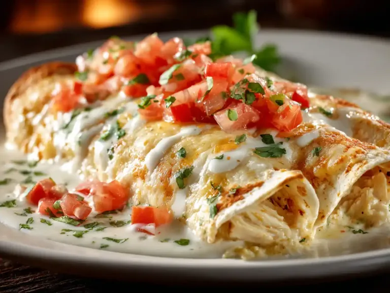 Chicken Enchiladas with Sour Cream White Sauce: A Tex-Mex Comfort Classic