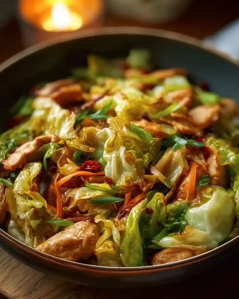 Chicken and Cabbage Stir Fry recipe