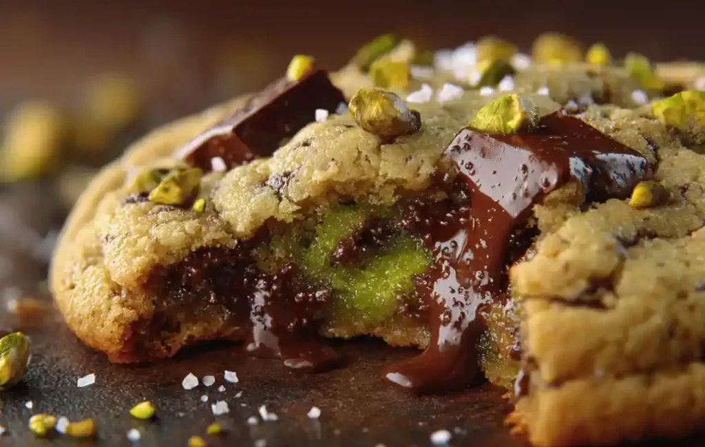 Crispy Pistachio Cream Cookies recipe
