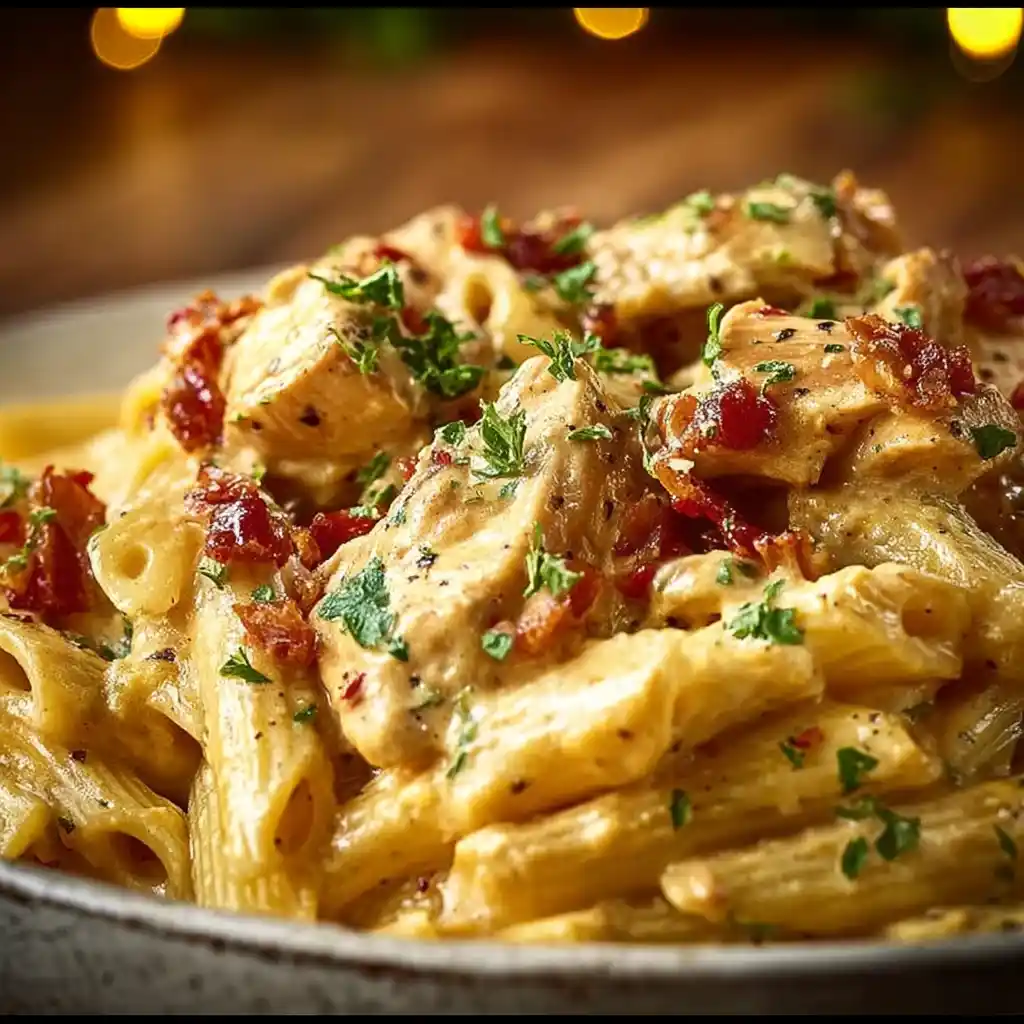 Crock Pot Creamy Cajun Chicken Pasta