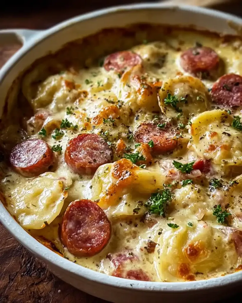 Crockpot Pierogi Casserole recipe