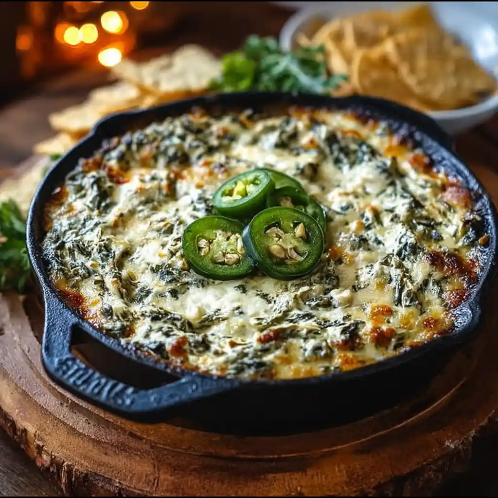 Easy Baked Jalapeno Spinach Dip