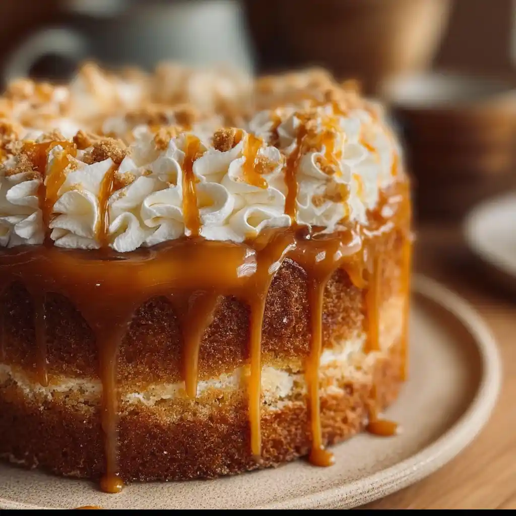 Easy Butterscotch Butterbeer Cake