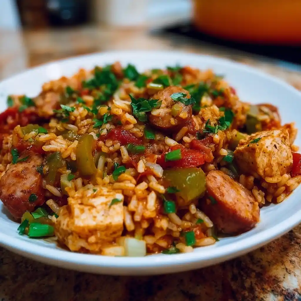 Easy Chicken Sausage Jambalaya