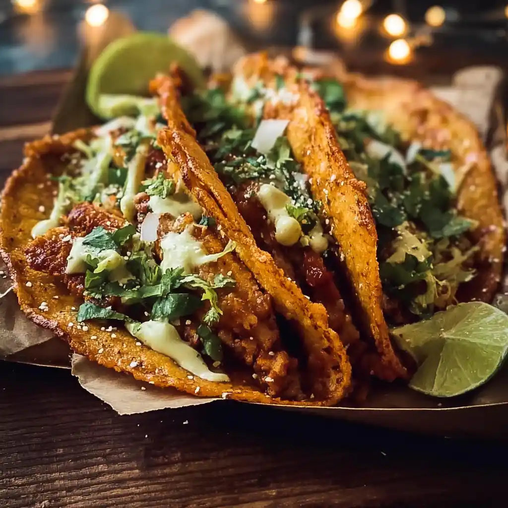 Easy Crispy Baked Chicken Tacos