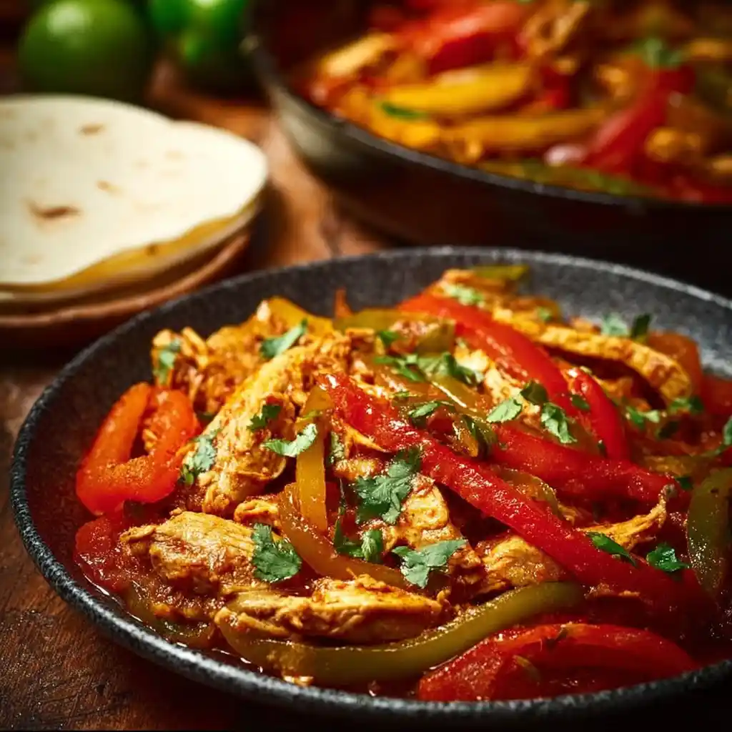 Easy Crockpot Chicken Fajitas