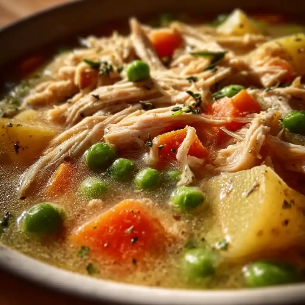 Easy Crockpot Chicken Pot Pie Soup