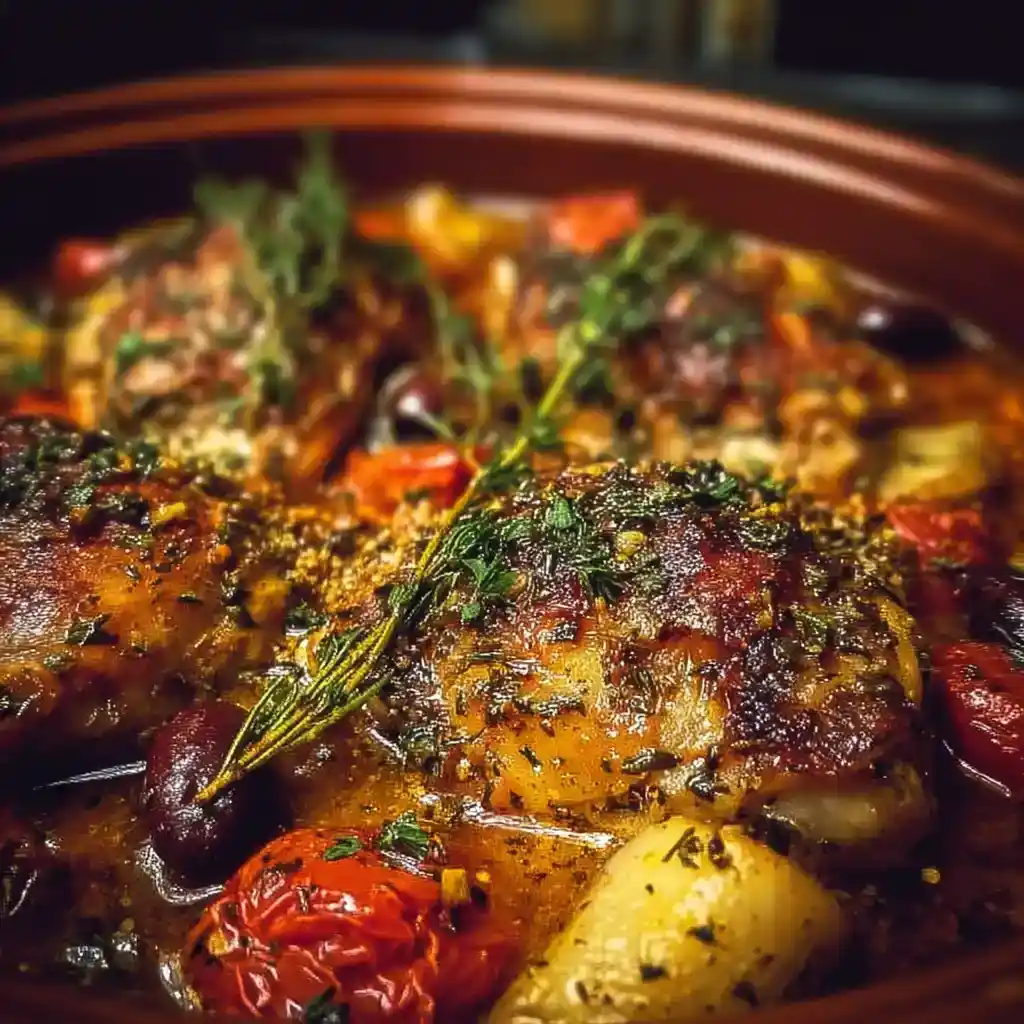 Easy Crockpot Greek Chicken