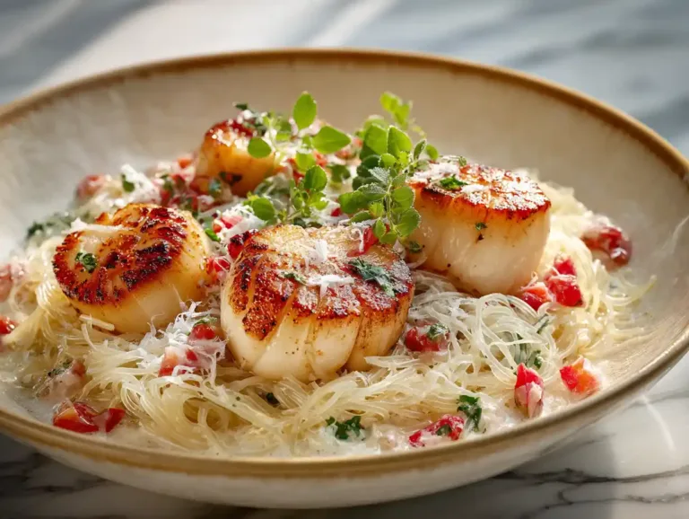 Sea Scallops with Angel Hair Pasta: A Perfectly Elegant and Simple Seafood Dish