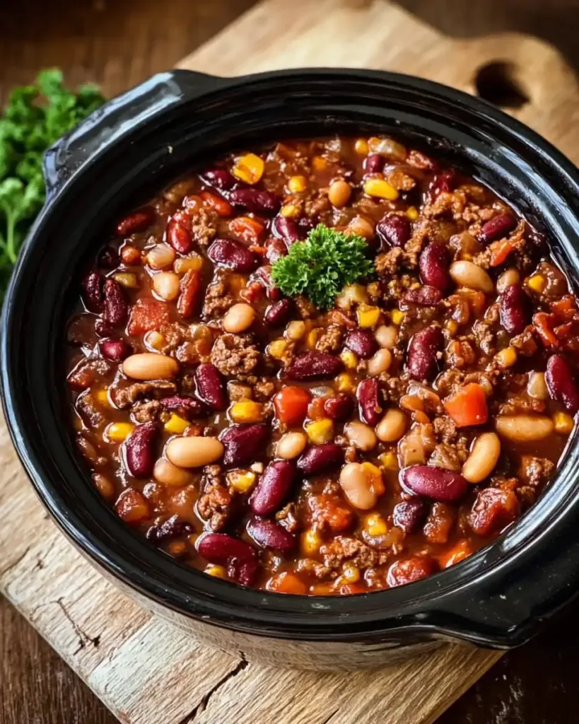 Slow Cooker Cowboy Beans recipe