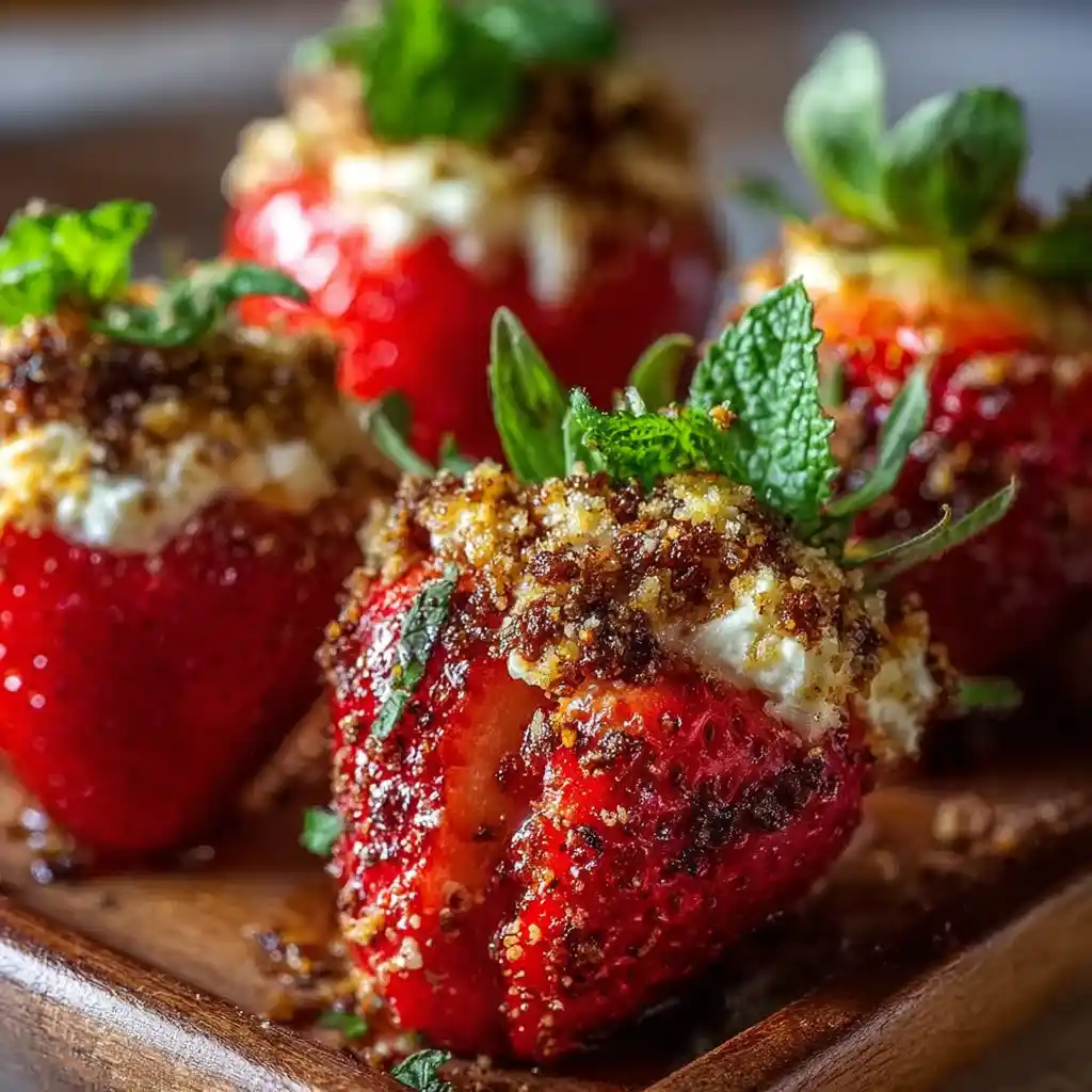 Stuffed Deviled Strawberries recipe