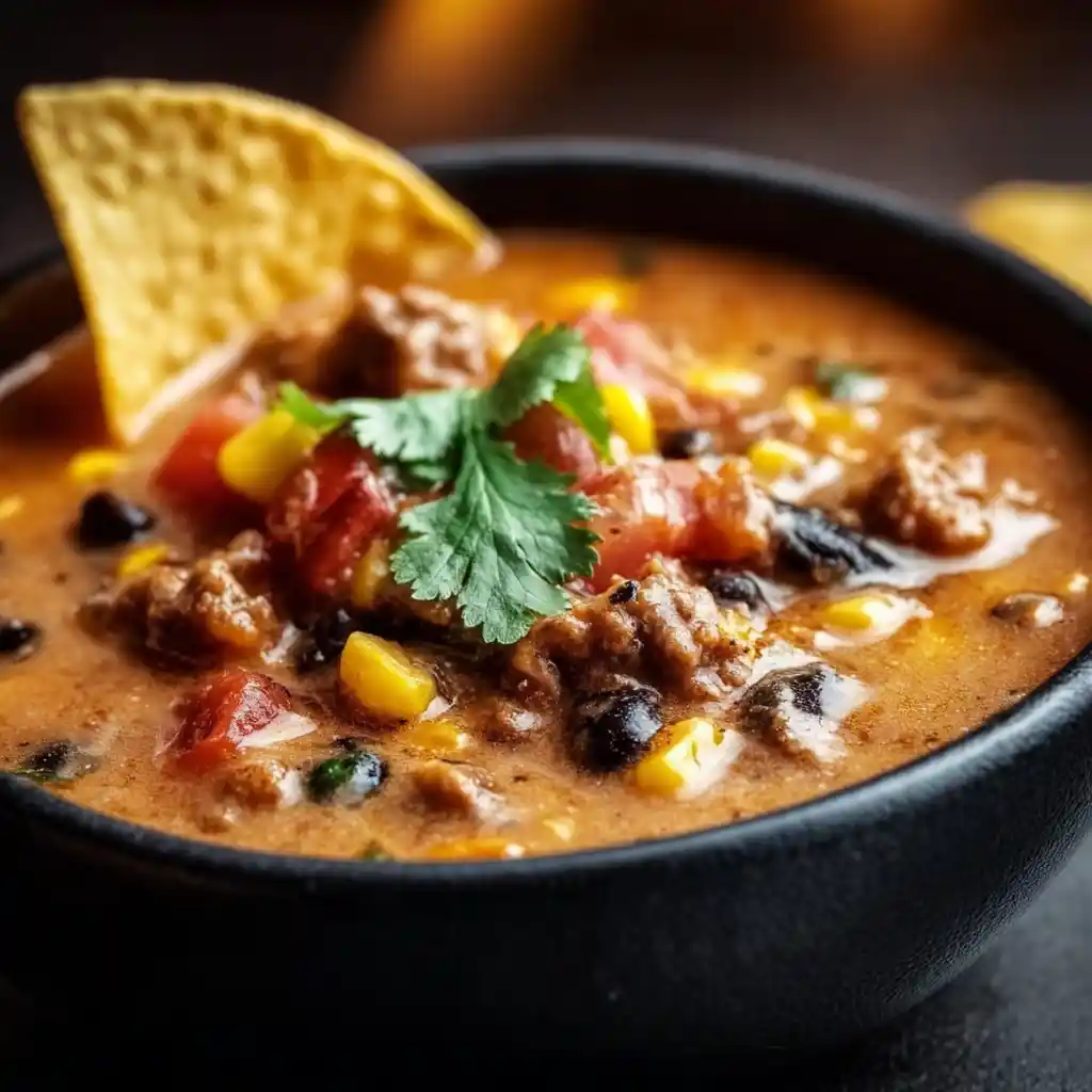 Best and High Protein Creamy Taco Soup