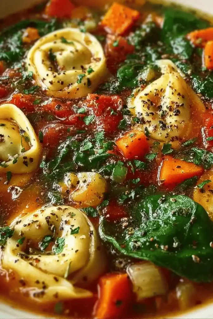 Veggie Tortellini Soup 1
