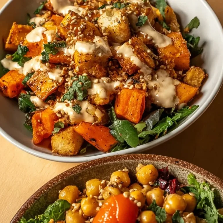 Anti-Inflammatory Glow Bowl topped with Tahini Yogurt and vibrant vegetables
