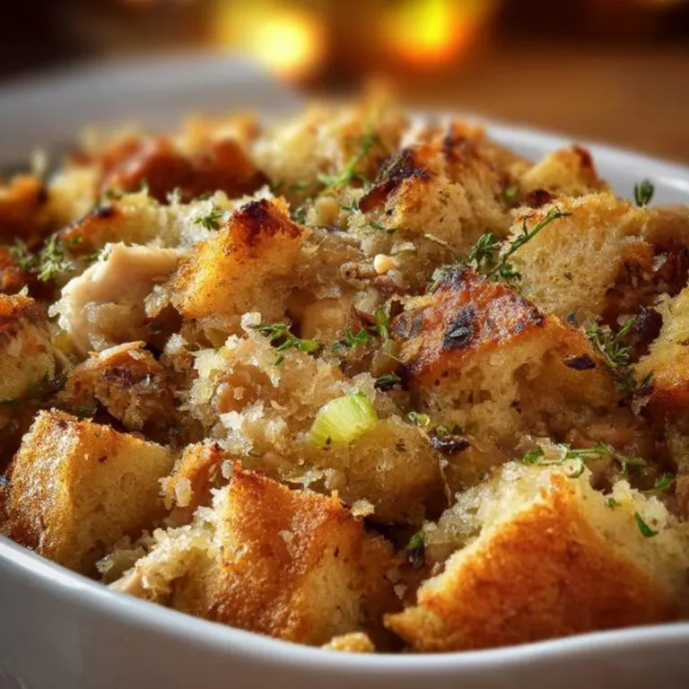 Crock Pot Chicken and Stuffing served with a side of vegetables