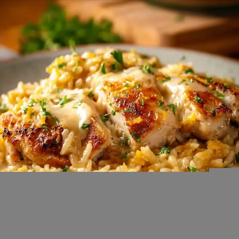 Delicious Crockpot Chicken and Rice served in a bowl with herbs and spices