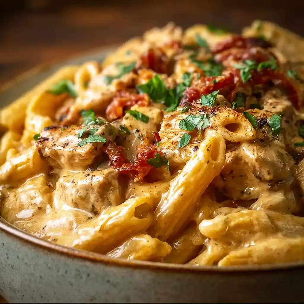 easy Crock Pot Creamy Cajun Chicken Pasta