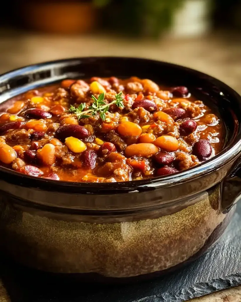 easy Slow Cooker Cowboy Beans