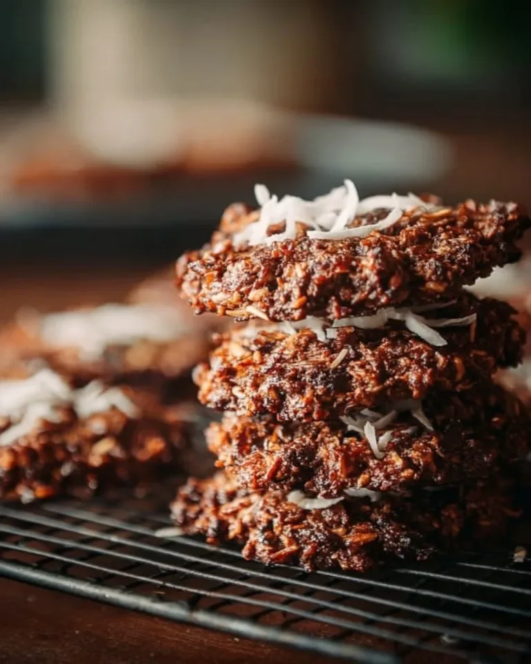 Delicious German chocolate cake cookies with chocolate and coconut frosting