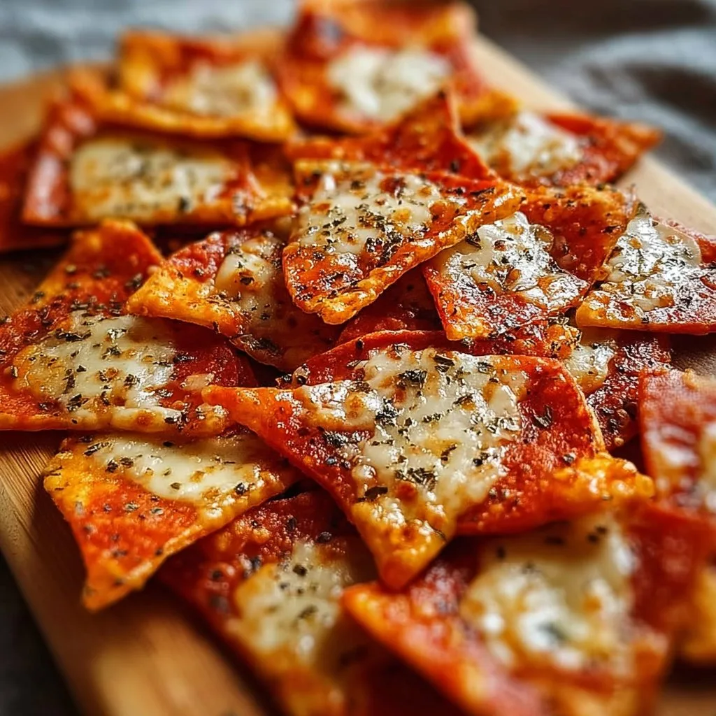 Easy Crispy Pizza Chips