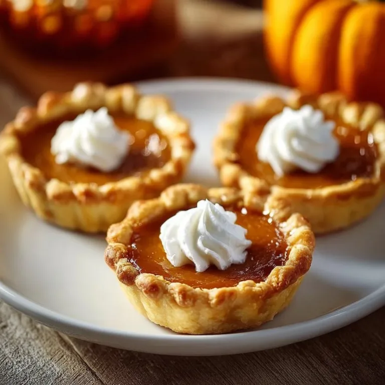 Delicious mini pumpkin pies ready for fall celebrations