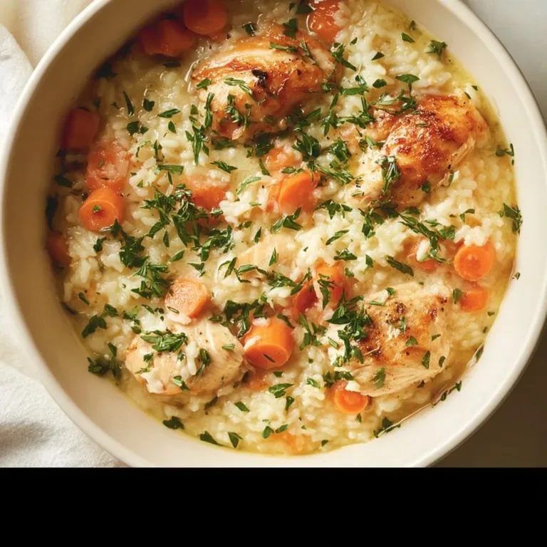 One-pot chicken and rice dish served in a bowl