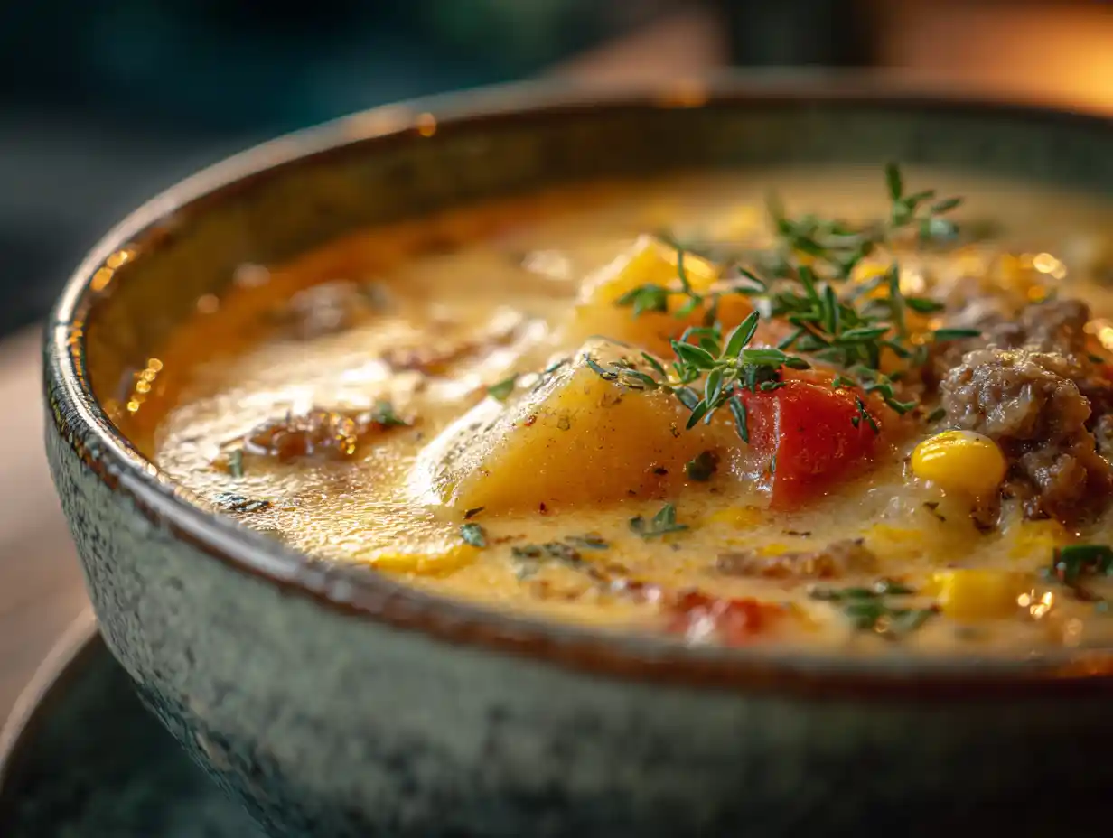 u8434162643 A close up of a warm hearty bowl of creamy corn c a406b5b5 7f49 4b75 814d 02c06e70d0a5 0