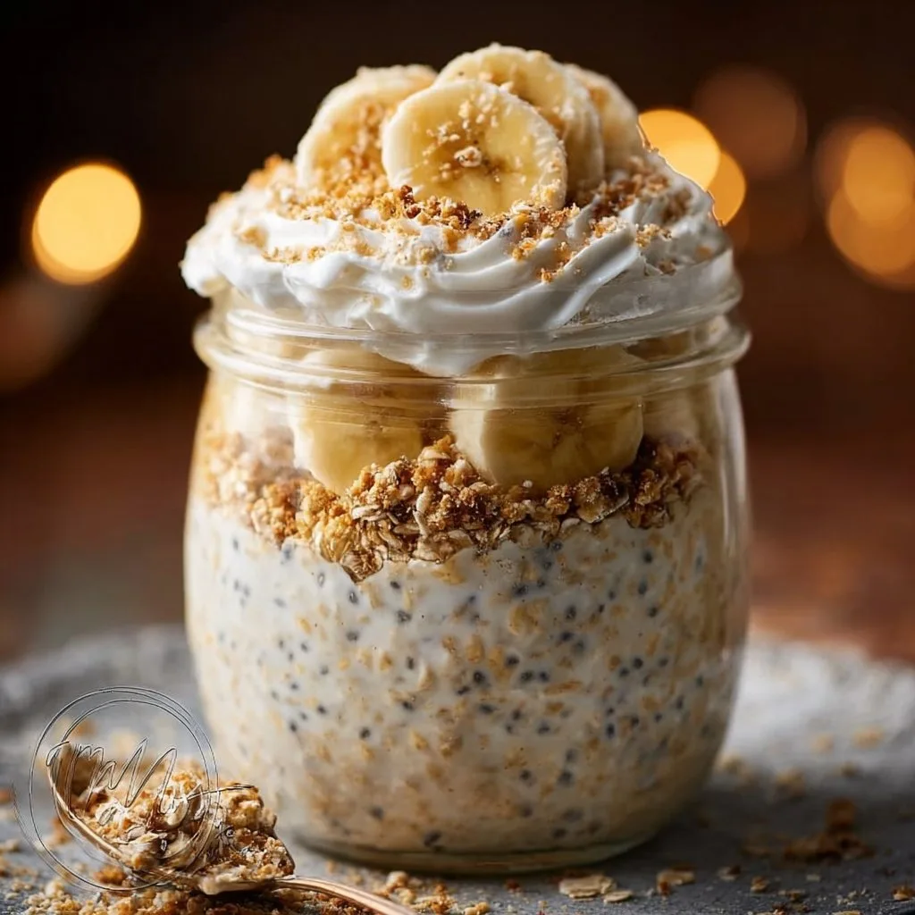 Banana Cream Pie Overnight Oats