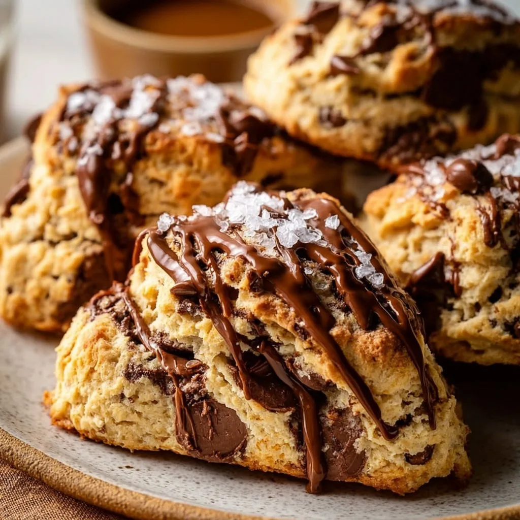 Peanut Butter Chocolate Swirl Scones