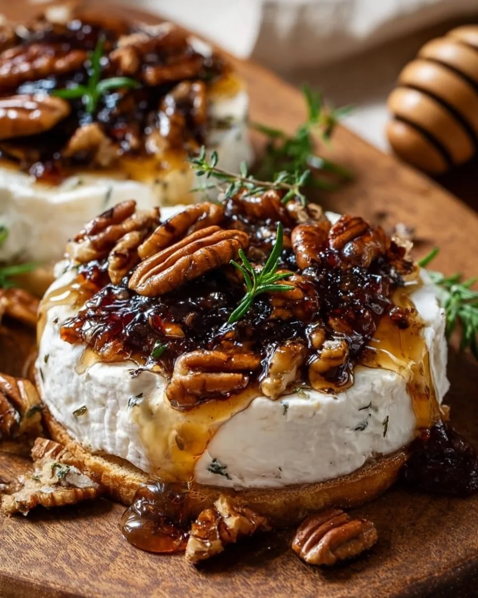 Goat Cheese Appetizer with Fig Jam and Pecans