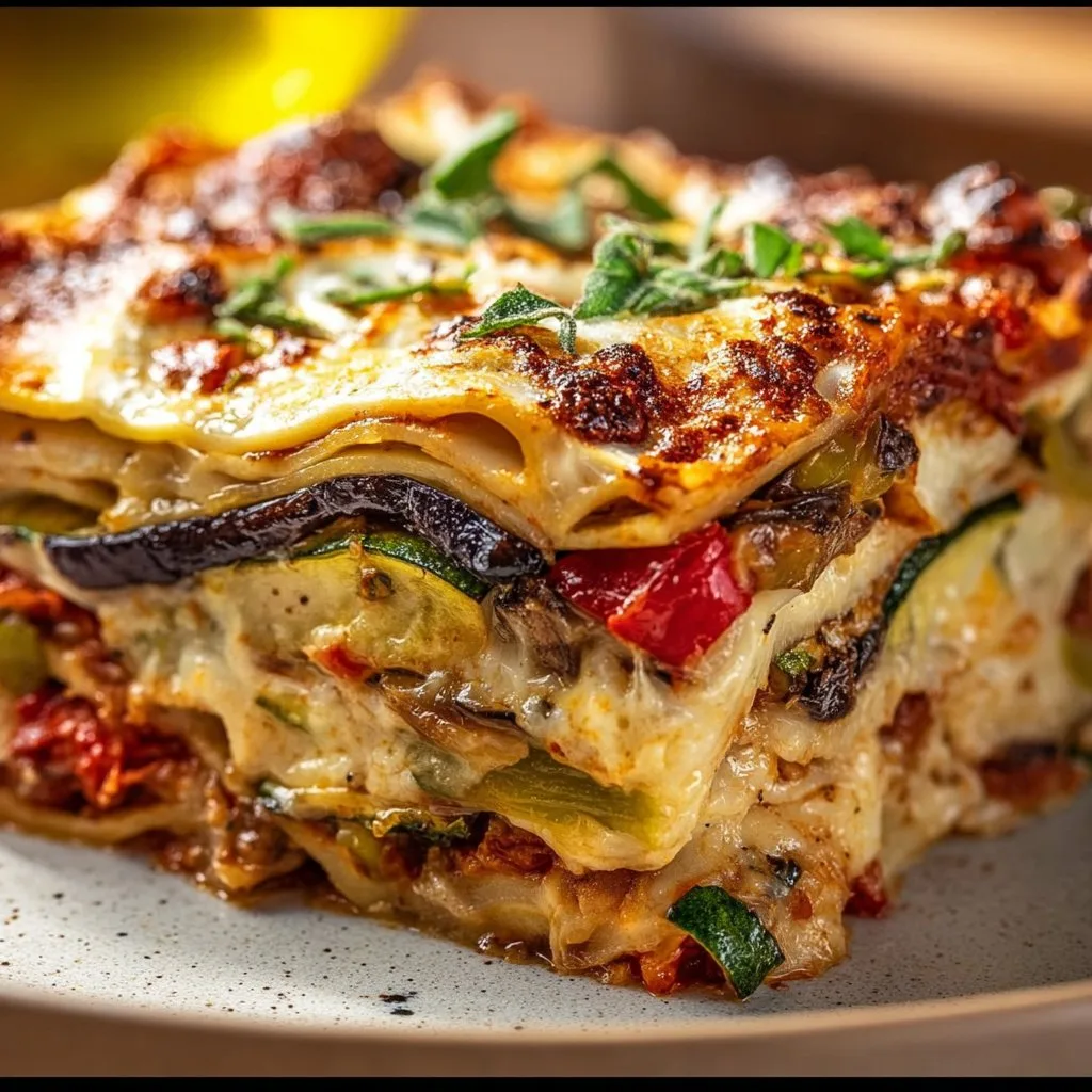 Layered Mediterranean Vegetable Lasagna