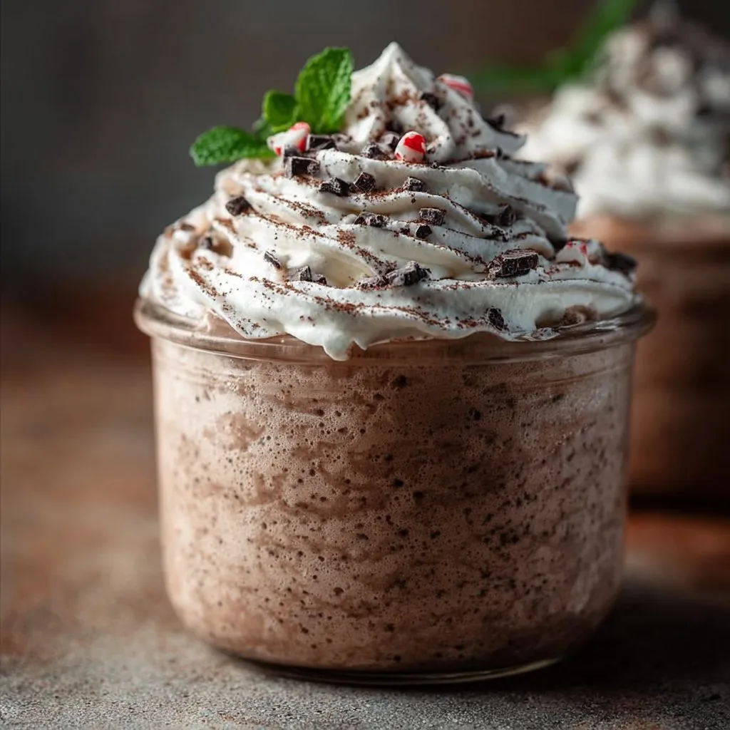 Peppermint Chocolate Whipped Greek Yogurt