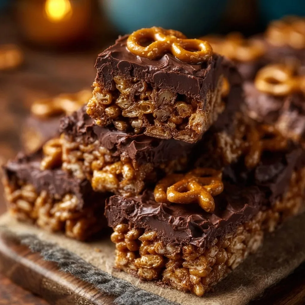 Decadent Chocolate Peanut Butter Chex Scotcheroos