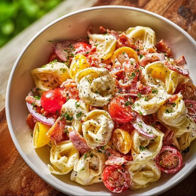 Delicious Grinder Tortellini Salad with fresh ingredients and vibrant colors
