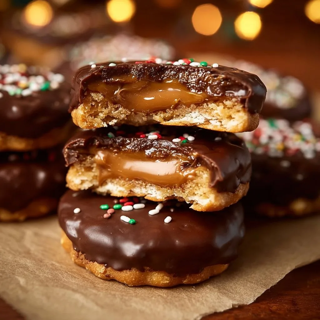 Reese Cup Ritz Cracker Cookies